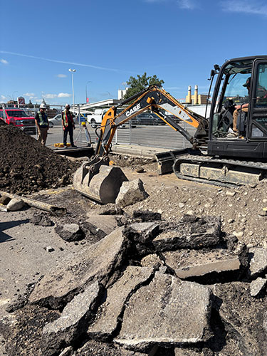  Image 2 - Molok Bin Installation Retrofit by 2 Sons Excavating Calgary area professional excavators.
